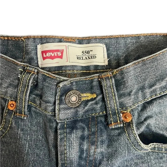 Levi’s 550 Relaxed Fit 100% Cotton Boy’s Denim Jeans Size 10 Slim 23W X 25L - Picture 5 of 11